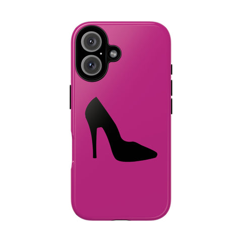 Pink Stylish Black Heel Tough Iphone Case