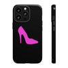 Black Stylish Pink Heel Tough IPhone Case