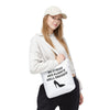 White & Black 'No Stress' Tote Bag