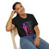 Black Multi 'To All The Ladies' Cotton Softstyle T-Shirt