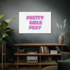 White & Pink 'Pretty Girls Pray' Art Canvas