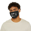 Black 'Music is Life' Snug-Fit Polyester Face Mask