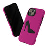 Pink Stylish Black Heel Tough Iphone Case