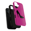 Pink Stylish Black Heel Tough Iphone Case