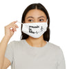 White 'Music is Life' Snug-Fit Polyester Face Mask