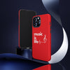 Red 'Music is Life' IPhone Case