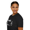 Black & White 'Music Is Life' Unisex Softstyle Graphic T-Shirt