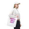 White & Pink 'Pretty Girls Pray' Design Tote Bag