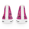 Pink Custom Fashionista Art Printed Women's High Top Sneakers