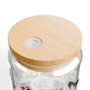 Fashionista Printed Sipper Glass - 16oz Stylish Drinkware with Fashion Illustrations