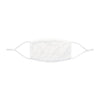 White 'Music is Life' Snug-Fit Polyester Face Mask