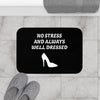 Black & White 'No Stress' Design Bath Mat Rug