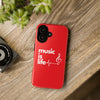 Red 'Music is Life' IPhone Case