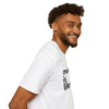 White 'Music Is Life' Unisex Softstyle Graphic T-Shirt