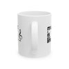 White 'Music Is Life' Ceramic Mug
