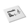 'Music is Life' Ceramic Coaster