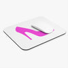 White With Pink High Heel Mouse Pad