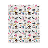 White Fashionista Velveteen Plush Blanket