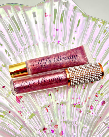 Light Rose Glitter Lip Gloss