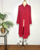 Alina Burgundy Duster Blouse sz X-LARGE