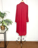 Alina Burgundy Duster Blouse sz X-LARGE