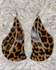 Vintage Isabella Leopard Print Drop Earrings