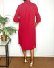 Alina Burgundy Duster Blouse sz X-LARGE